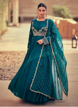 Rama Embroidered Readymade Gown