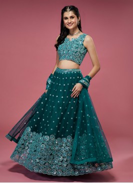 Rama Net Wedding Designer Lehenga Choli