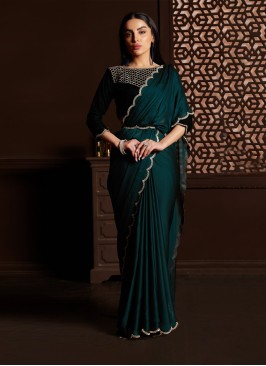 Rama Satin Silk Festival Saree