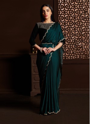 Rama Satin Silk Festival Saree