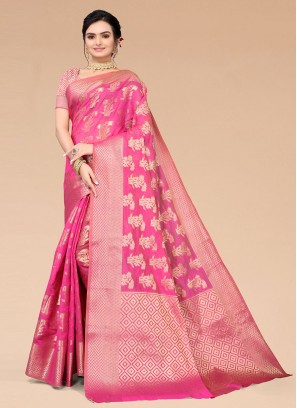 Rani Color Saree