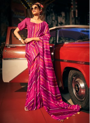Rani Digital Print pure-dola Trendy Saree