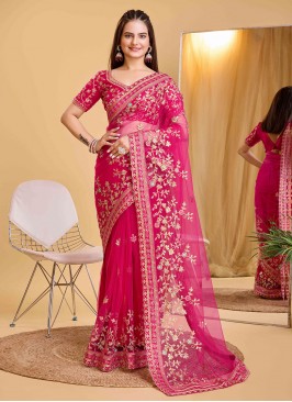 Rani Embroidered Classic Saree