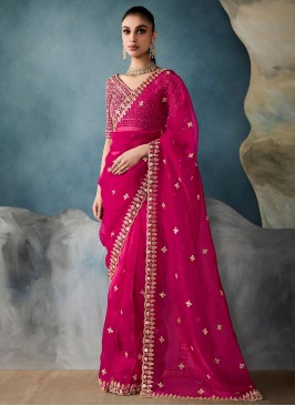 Rani Engagement Classic Saree
