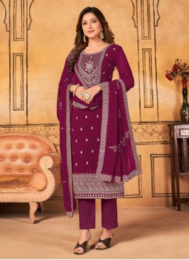 Rani Faux Georgette Ceremonial Salwar Kameez