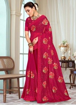 Rani Festival Georgette Trendy Saree