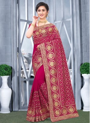 Rani Festival Traditional Designer Saree