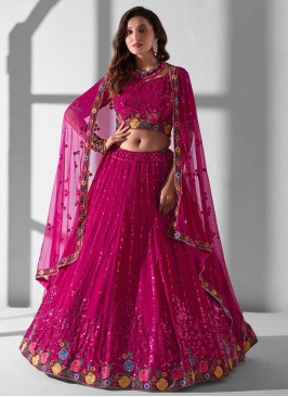 Rani Georgette Party Lehenga Choli