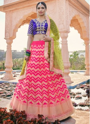 Rani Resham Reception Designer Lehenga Choli