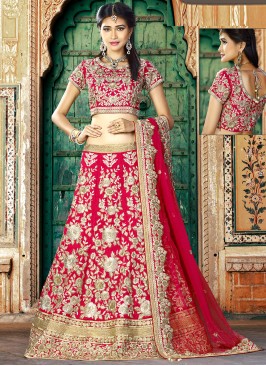 Rani Sangeet Velvet Lehenga Choli