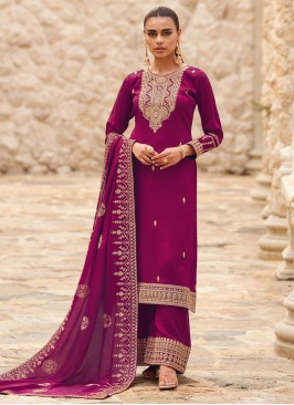 Rani Silk Palazzo Salwar Suit