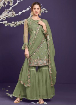 Ravishing Green Embroidered Designer Pakistani Salwar Suit