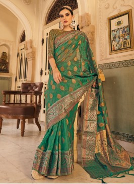 Ravishing Silk Weaving Contemporary Saree