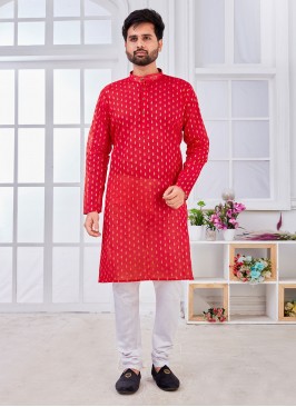 Red Ceremonial Kurta