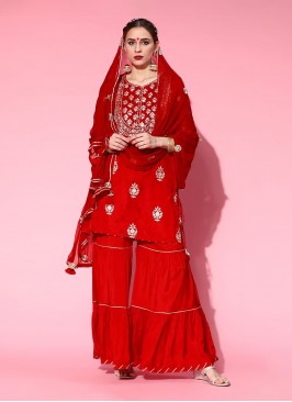 Red Color Salwar Kameez