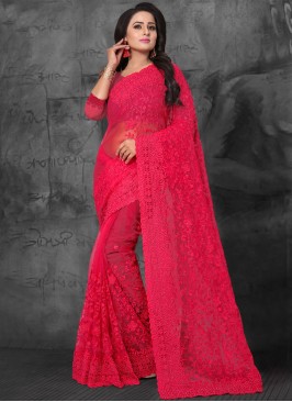 Red Resham Ceremonial Classic Saree