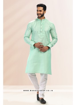 Refreshing Pista Green Premium Linen Cotton Kurta 