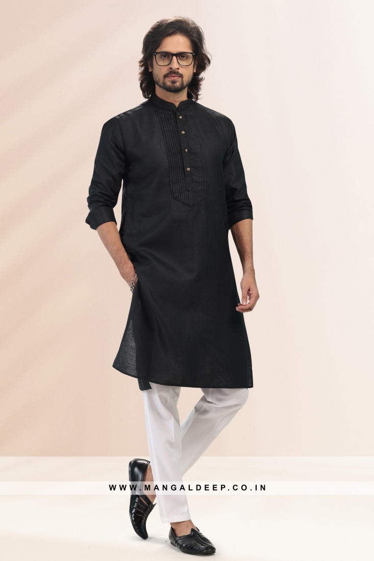 White cotton kurta with white pants - set of two by Free Living | The  Secret Label