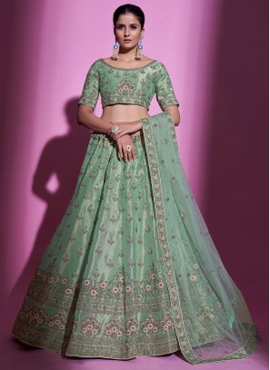 Refreshing Stone Sangeet A Line Lehenga Choli