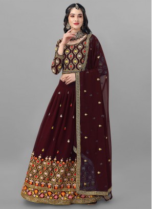 Regal Faux Georgette A Line Lehenga Choli