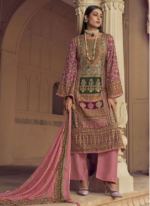 Regal Muslin Multi Colour Digital Print Pakistani Suit