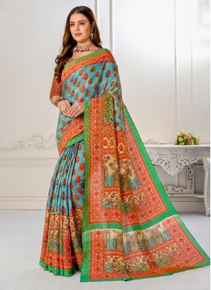 Regal Silk Digital Print Classic Saree