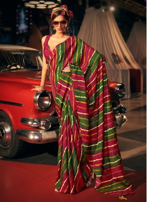 Remarkable Digital Print Contemporary Style Saree