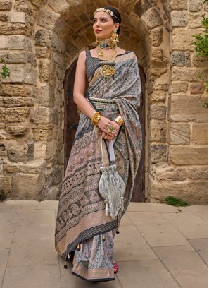 Remarkable Digital Print Party Classic Saree