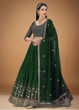 Remarkable Embroidered Georgette Trendy Lehenga Choli