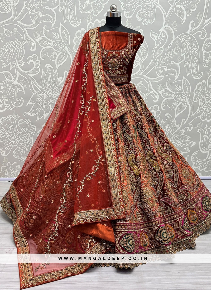 Renowned Embroidered Bridal Lehenga Choli