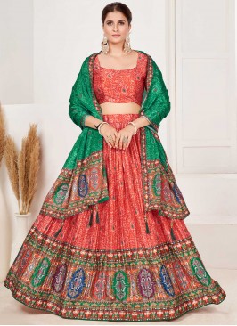 Resplendent Red Sangeet Lehenga Choli