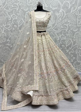 Riveting Net Sangeet Lehenga Choli