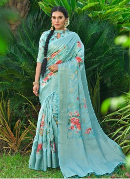 Riveting Silk Weaving Traditional Designer Saree
