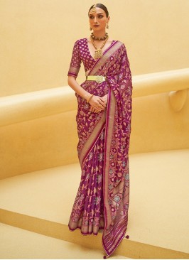 Riveting Weaving Brasso Classic Saree