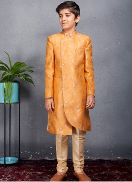Royal Mango Banarasi Sherwani Trouser Set for Boys