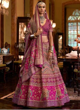 Royal Rani Sparkle Rajwadi Silk Bridal Lehenga Cho