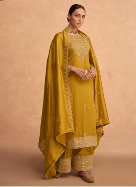 Royal Yellow Engagement Designer Pakistani Salwar Suit