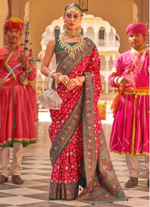 Ruritanian Border Silk Traditional Saree