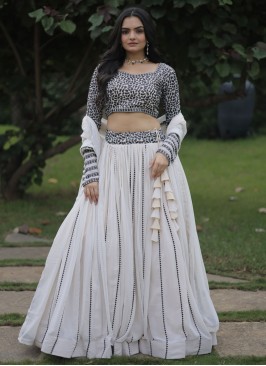 Ruritanian Off White Lehenga Choli