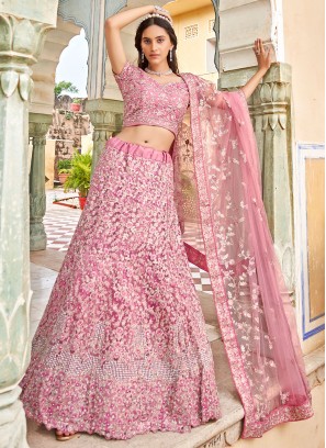 Ruritanian Pink Reception A Line Lehenga Choli