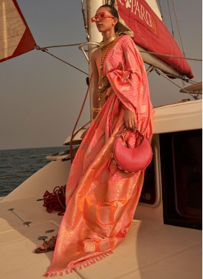 Ruritanian Pink Trendy Saree