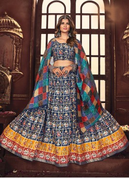 Sangeet Function Wear Blue Color Lehenga Choli