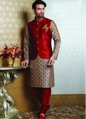 Sangeet Function Wear Multi Color Fancy Kurta Pajama