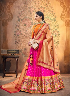 Sangeet Function Wear Pink Color Designer Lehenga Choli