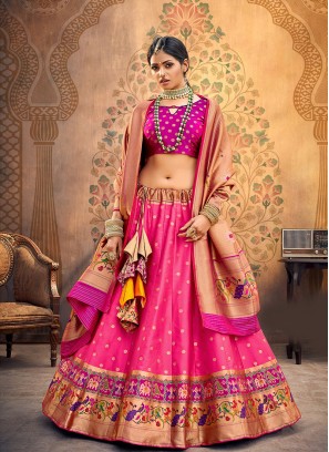 Sangeet Function Wear Pink Color Designer Lehenga Choli