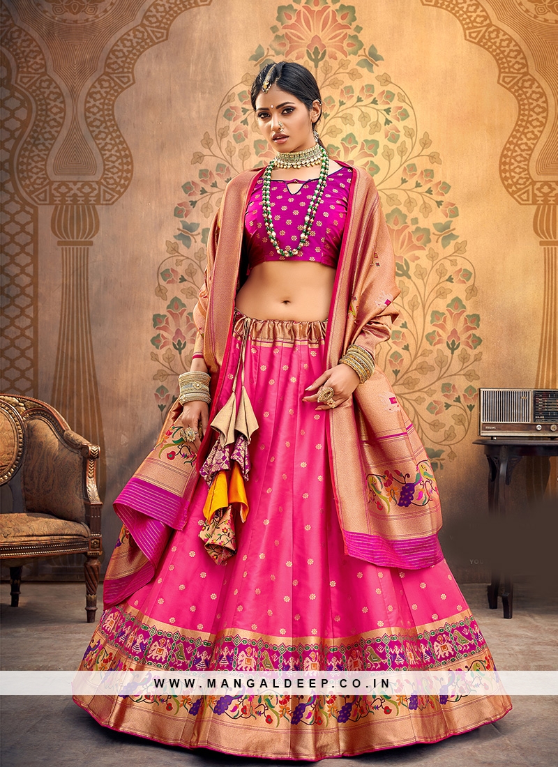Sangeet Function Wear Pink Color Designer Lehenga Choli