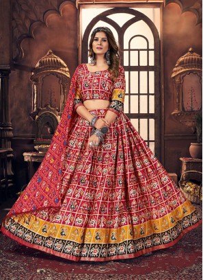 Sangeet Function Wear Red Color Lehenga Choli