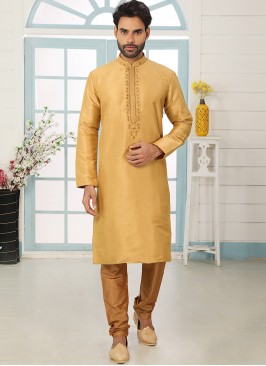 Sangeet Function Wear Yellow Color Designer Kurta 