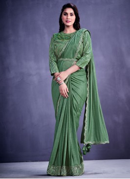 Saree Border Net in Green