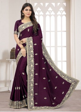 Savory Embroidered Reception Designer Saree